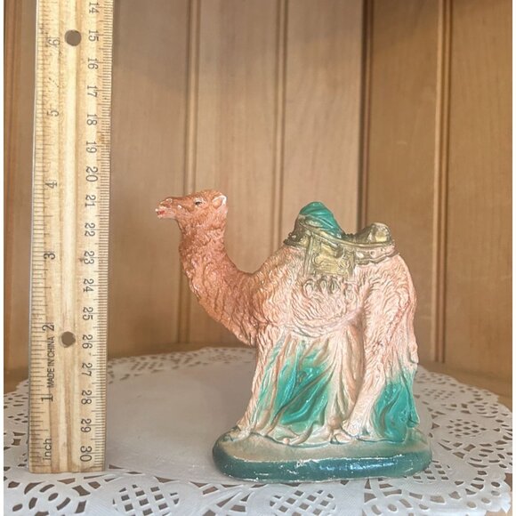 Vintage Chalkware Camel Figurine Nativity Animal Christmas Manger Hand Painted - Picture 2 of 6